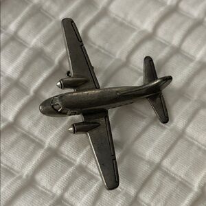 Vintage 3D Pewter Airplane Brooch/Pin – 2” | by Jim Clift